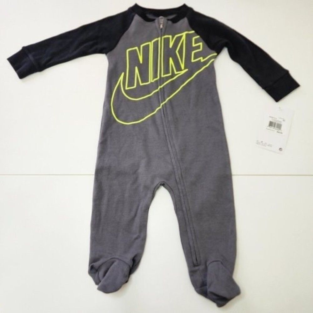 NEW! Nike One Piece Baby Boy Footie Bodysuit